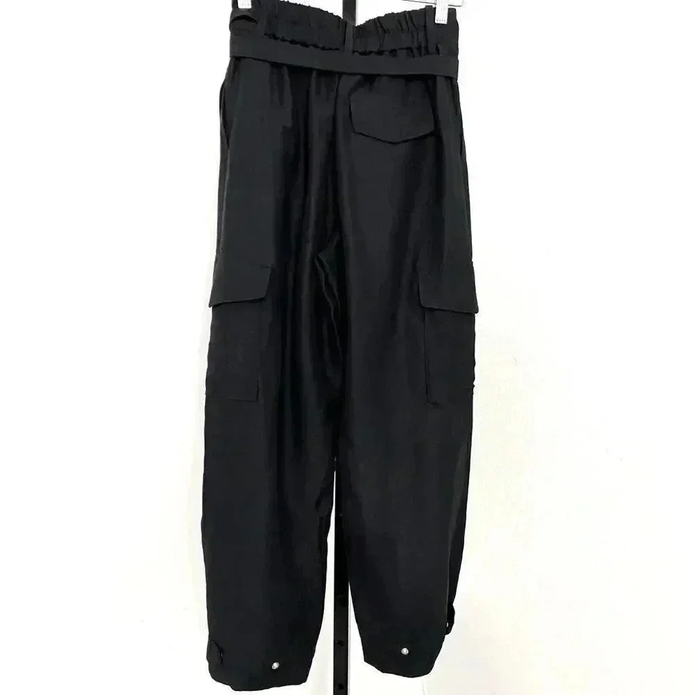 Aritzia Wilfred Straight Cargo Pants Size 2 Kafka Utility Black Like New